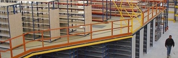 mezzanine rayonnage metallique